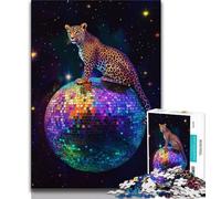 Puzzle per adulti 1000 puzzle leopardo fantasy, giocattoli educativi per l'apprendimento, giochi per famiglie adatti per la decorazione del desktop 38x26cm