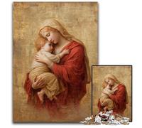 Puzzle per adulti 1000 puzzle Madonna col Bambino Puzzle in cartone per 14+ Difficili da completare ma divertenti e umoristici Regalo di compleanno 26X38CM