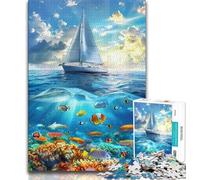 Puzzle per adulti 1000 puzzle nave che naviga sull'oceano, giochi educativi decorazione per la casa è ideale come regalo per tutta la famiglia 38x26cm