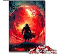 Puzzle per adulti 1000 puzzle Ninja sotto la luna di sangue, giocattoli per l'intrattenimento della famiglia, ideali come regali per tutta la famiglia dai 14 anni in su dimensioni 26x38cm