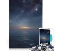 Puzzle per adulti: 1000 puzzle "Notte stellata sull'oceano" giochi divertenti allena la mente e la mano rafforza l'amore tra le coppie 38x26cm