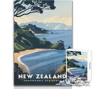 Puzzle per adulti 1000 puzzle Nuova Zelanda Penisola di Coromandel Gioco di sfida unico Migliora la memoria Regalo per compleanni Dimensioni 38x52cm