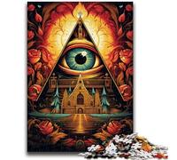 Puzzle per adulti 1000 puzzle Occhio misterioso Aiuta il cervello a esercitare Giocattoli avvincenti per coltivare la pazienza Decorazione perfetta 50x75cm