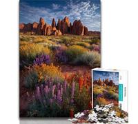 Puzzle per adulti 1000 puzzle Paesaggio desertico espansivo, tempo libero per ammazzare il tempo in casa, ideale come regalo per tutta la famiglia dai 14 anni in su, 38x26cm