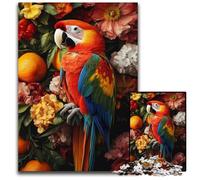 Puzzle per adulti 1000 puzzle Pappagallo Fiori Puzzle Giocattoli educativi didattici, ideali come regali per tutta la famiglia per età 14+ 50X75CM