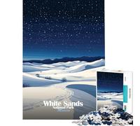 Puzzle per adulti 1000 puzzle Parco Nazionale di White Sands Sfida di intelligenza Giocattolo avvincente Gioco interattivo Un'opera d'arte Idee regalo (Dimensioni 38x26cm)