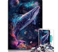Puzzle per adulti 1000 puzzle per adolescenti con balene cosmiche educativi e di apprendimento ideali come regalo per tutta la famiglia 26x38cm