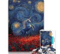 Puzzle per adulti 1000 puzzle per adulti con unicorni misteriosi, giochi divertenti, ogni pezzo è unico - gioco divertente e stimolante per tutta la famiglia, 26x38cm
