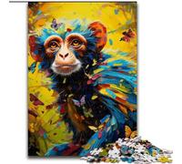 Puzzle per adulti 1000 puzzle psichedelici a forma di scimmia per adulti, dimensioni 50x75cm, ideali per gli innamorati, perfetti come regalo di Natale, Capodanno e San Valentino.