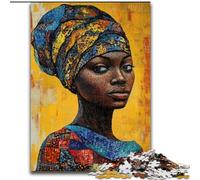 Puzzle per adulti 1000 puzzle raffiguranti donne africane, ideali come regalo educativo per tutta la famiglia (dimensioni 50x75cm)