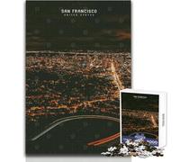 Puzzle per adulti 1000 puzzle San Francisco Gioco stimolante Giocattoli educativi Apprendimento Opera d'arte Regalo Dimensioni 50x75cm