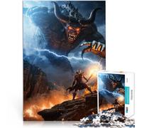 Puzzle per adulti 1000 puzzle Scontro tra Titani Fatto di carta,per 14+ Giochi divertenti Regalo divertente。misurare:38x52cm/14.96x20.47pollice