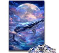Puzzle per adulti 1000 puzzle Space Whale, gioco per famiglie antistress, sfida difficile, migliora l'amore tra coppie, 50x75cm