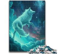 Puzzle per adulti 1000 puzzle Spirit Wolf Giochi educativi Decorazione per la casa Ideale come regalo per tutta la famiglia 50x75cm