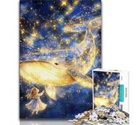 Puzzle per adulti 1000 puzzle Star Whale, attività divertenti per la famiglia a casa, regalo di compleanno, regali da viaggio 38x26cm