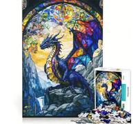 Puzzle per adulti 1000 puzzle Un drago con le ali che sbattono, gioco interattivo, per divertimento in famiglia, per rafforzare l'amore tra le coppie 38x26cm
