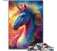 Puzzle per adulti 1000 puzzle unicorno gioco impegnativo e gioco per famiglie decorazione da parete regali unici per compleanno e Natale (dimensioni 26x38cm)