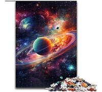 Puzzle per adulti 1000 puzzle universo colorato in legno, adatti per compleanni, Halloween, Ringraziamento, Pasqua 1000 pezzi(50x75cm)
