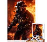Puzzle per adulti 1000 puzzle Vigile del fuoco Giocattoli antistress Ottimo regalo per giochi Gioco pratico Aiuta l'allenamento del cervello Dimensioni 38x26cm