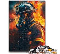 Puzzle per adulti 1000 puzzle Vigili del fuoco Arte Giochi educativi Decorazione della casa Gioco educativo per compleanno, Natale 50x75cm