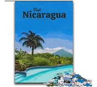 Puzzle per adulti 1000 puzzle Visita il Nicaragua, per 14+ anni Per divertimento in famiglia e serata di giochi Collezione di artisti, Belle arti 75x100cm