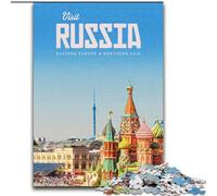 Puzzle per adulti 1000 puzzle Visita la Russia, per 14+ anni Per divertimento in famiglia e serata di giochi Collezione di artisti, Belle arti 26x38cm