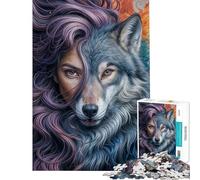 Puzzle per adulti 1000 Puzzle Wolven Duality Puzzle 1000 pezzi Giocattolo Decorazione da parete Ma divertente e spiritoso Ideale come regalo (75x50cm)