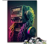 Puzzle per adulti 1000 Radio Girl, rompicapo per decorazioni murali, regali unici per compleanno e Natale per bambini dai 14 anni dimensioni 50x75cm