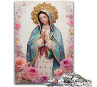 Puzzle per adulti 1000 Ritratto di Maria la Madre, antistress, sfida difficile, regali di Babbo Natale segreto per età 14 anni in su 50X75CM