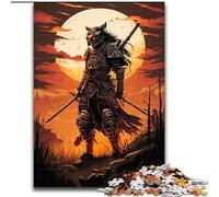 Puzzle per adulti 1000 Samurai al tramonto in legno, giocattoli regalo educativi intellettuali decompressivi divertenti giochi per famiglie 50x75cm per giochi interattivi per famiglie