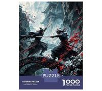 Puzzle Per Adulti 1000 Samurai Sword Battle Epic Fantasy Artwork Puzzle Per Adulti Giochi Rilassanti Antistress Difficili Da Completare 70x50cm/1000pcs