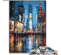 Puzzle per adulti 1000 scene di strada di New York Puzzle impegnativi Impossibile Difficile Sfida Giocattolo per adolescenti (Dimensioni 50x75cm)
