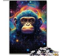 Puzzle per adulti 1000 scimmie nelle stelle Puzzle impossibili per adulti dimensioni 50x75cm Attività divertente per la famiglia, sfida mentale, regalo perfetto per adolescenti