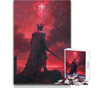 Puzzle per adulti 1000 Spada del cavaliere rosso Ideale per momenti di relax e tranquillità Taglio uniforme pulito Giocattolo per il tempo libero Dimensioni 38x52cm
