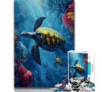 Puzzle per adulti 1000 Tartarughe Fantasy, Aiuta il cervello ad allenare i giocattoli avvincenti per coltivare la pazienza Collezione di artisti, Belle arti (75x50cm)