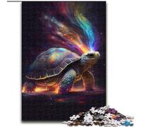 Puzzle per adulti 1000 Tartarughe Spaziali in legno, giocattoli regalo educativi intellettuali decompressivi divertenti giochi per famiglie 50x75cm per giochi interattivi per famiglie