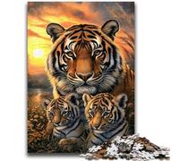 Puzzle per adulti 1000 Tigre sulla prateria Divertimento per famiglie Ideale come regalo per tutta la famiglia dai 14 anni in su 50x75cm