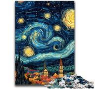 Puzzle per adulti 1000 Van Gogh Night Sky Gioco stimolante Giocattoli Offerta come regalo per tutta la famiglia per età 14+ 50x75cm