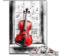 Puzzle per adulti 1000 Violino rosso, per età 14 e oltre Ogni pezzo è unico - Gioco divertente e stimolante per tutta la famiglia Ottimo regalo (dimensioni 26x38cm)
