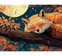 Puzzle per Adulti 1000, Volpe Luna, legno Classico Puzzles LDYQS6-210