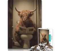 Puzzle per adulti 1000 Yak in bagno Puzzle per adolescenti gioco impegnativo per tutti per donne regali per uomini 75x50cm