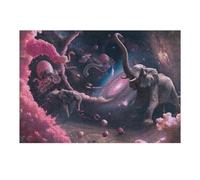 Puzzle Per Adulti 1000pcs(38x26cm) Elephant Dreams in Space Puzzle Per Adulti Gioco Pratico Taglio Di Precisione Divertimento Attività A Casa, 1000pcs(38x26cm)