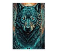 Puzzle Per Adulti 1000pcs(38x26cm) Enchanted Forest Wolf Illustration Puzzle Per Adolescenti Giochi Per Famiglie Analisi E Logica Giochi Stimolanti Regali 1000pcs(38x26cm)