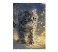 Puzzle Per Adulti 1000pcs(38x26cm) Magical Kitten with Glittering Butterflies Puzzle Per Adulti Giocattoli Fai Da Te Corsa Di Velocità Manuale Regali Unici Per Compleanno E Natale 1000pcs(38x26cm)