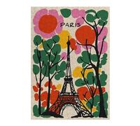 Puzzle Per Adulti 1000pcs(38x26cm) Paris Eiffel Tower Colorful Illustration Puzzle Per Adulti Gioco Pratico Ma Divertente E Umoristico Ottimo Regalo Per I Giocatori 1000pcs(38x26cm)