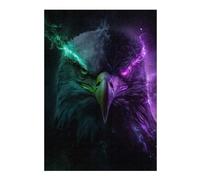 Puzzle Per Adulti 1000pcs(38x26cm) Puzzle Eagle with Neon Lights Puzzle Per Adulti Giochi Rilassanti Antistress Regali Per La Riduzione Dello Stress 1000pcs(38x26cm)