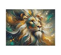 Puzzle Per Adulti 1000pcs(52x38cm) Abstract Lion Artwork Puzzle Per Adulti Gioco Pratico Taglio Di Precisione Regali Unici Per Compleanno E Natale 1000pcs(52x38cm)