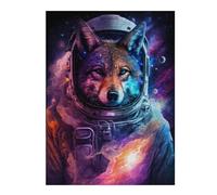 Puzzle Per Adulti 1000pcs(52x38cm) Cosmic Wolf Astronaut Art Print-5 Puzzle Per Adolescenti Giochi Per Famiglie Analisi E Logica Interazione Genitore-figlio 1000pcs(52x38cm)