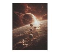 Puzzle Per Adulti 1000pcs(52x38cm) Exploring The Solar System Planets And Moons Puzzle Per Adulti Giocattoli Fai Da Te Un'opera D'arte Regali Unici Per Compleanno E Natale 1000pcs(52x38cm)