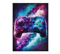 Puzzle Per Adulti 1000pcs(52x38cm) Galactic Gaming Controller Art -1 Puzzle Per Adulti Gioco Rompicapo Decorazione Murale Sfida Educativa 1000pcs(52x38cm)